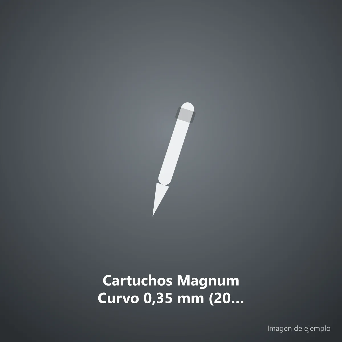Cartuchos Magnum Curvo 0,35 mm (20 u.)
