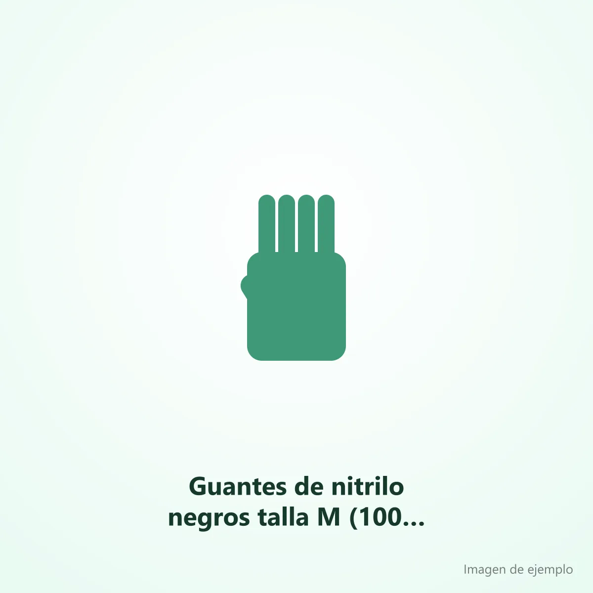 Guantes de nitrilo negros talla M (100 u.)